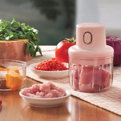 Electric Mini Food Chopper Single Bowl | Best Quality Food Chopper ( Random Color ) - 100 & 250 ml