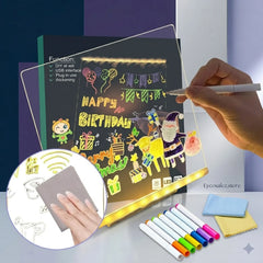 LED Light-Up Writing Board with Markers