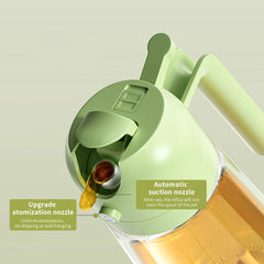 Oil Sprayer Bottle 2 in 1 Kitchen Tool For Cooking Baking BBQ Easy Spray And Convenient Use - 400ML