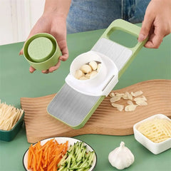 Vegetable Cutter 5in1 | Multifunctional Stainless Steel Vegetable Cutter & Slicer | Kitchen Tool - 12 Inch